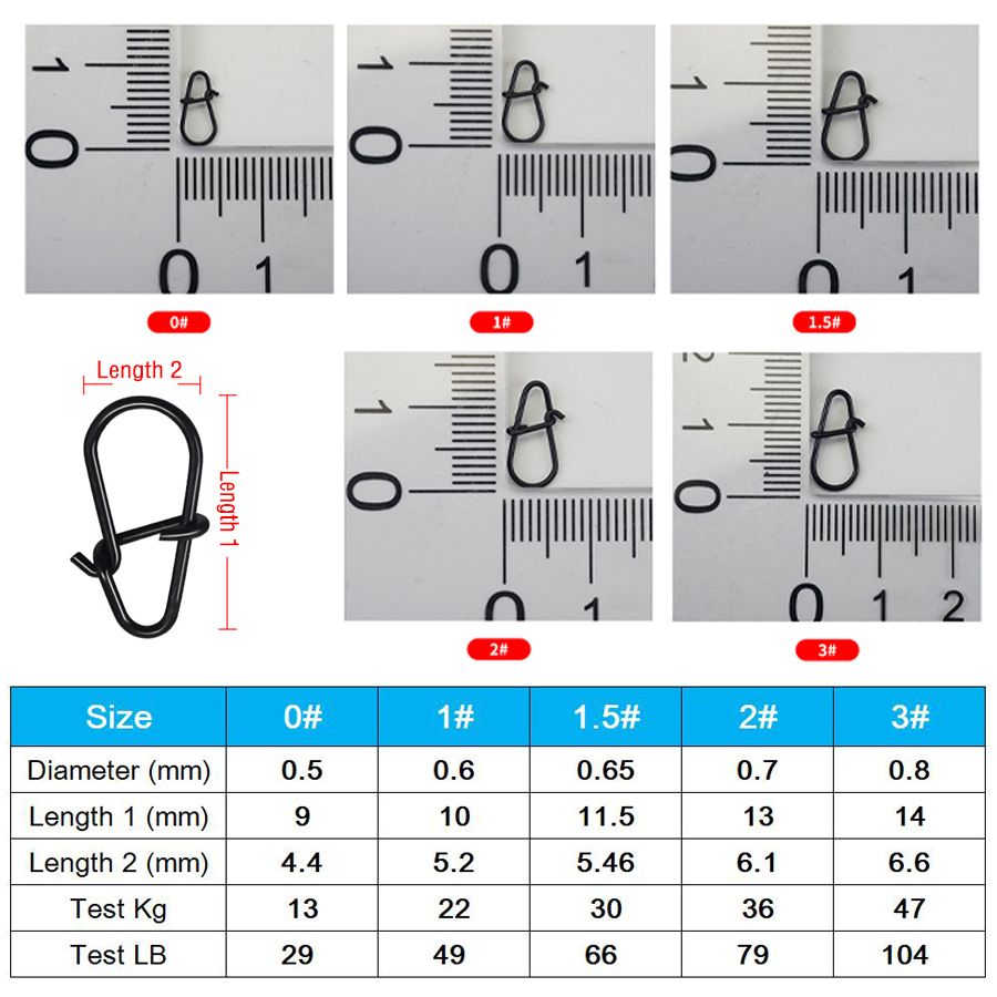 50Pcs Crankbait Snaps Stainles - Fishing Line Cutter ulasan dan harga