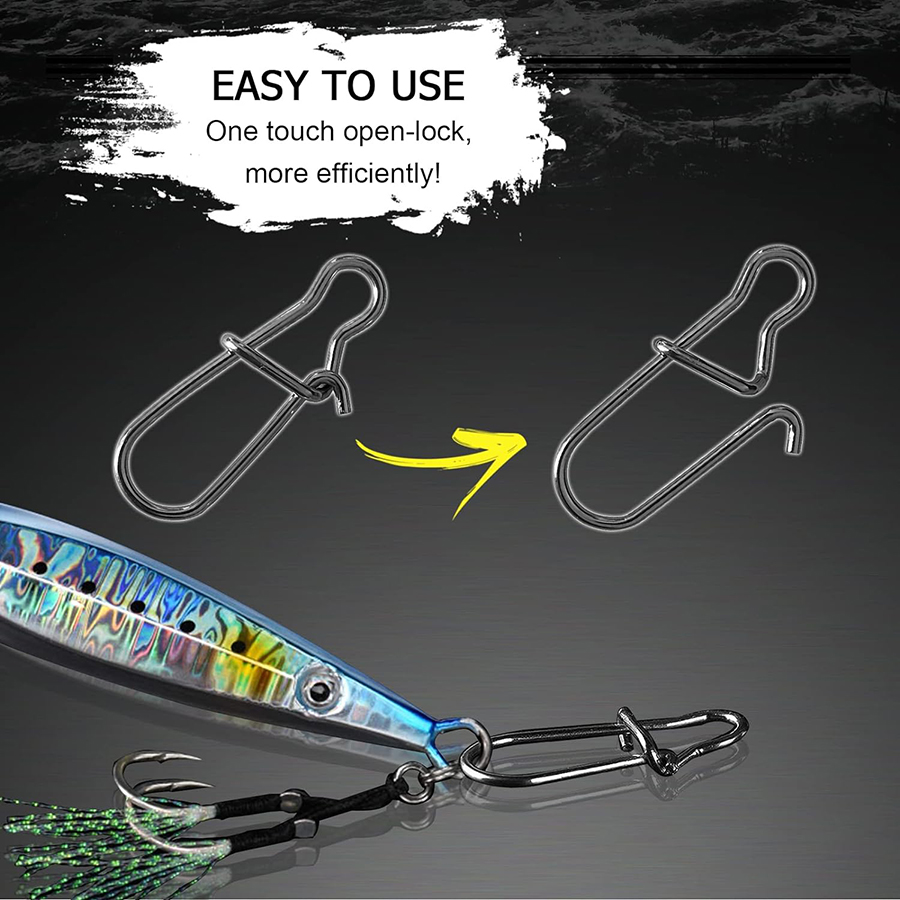 50Pcs Crankbait Snaps Stainles - Fishing Line Cutter ulasan dan harga